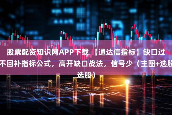股票配资知识网APP下载 【通达信指标】缺口过5不回补指标公式，高开缺口战法，信号少（主图+选股）